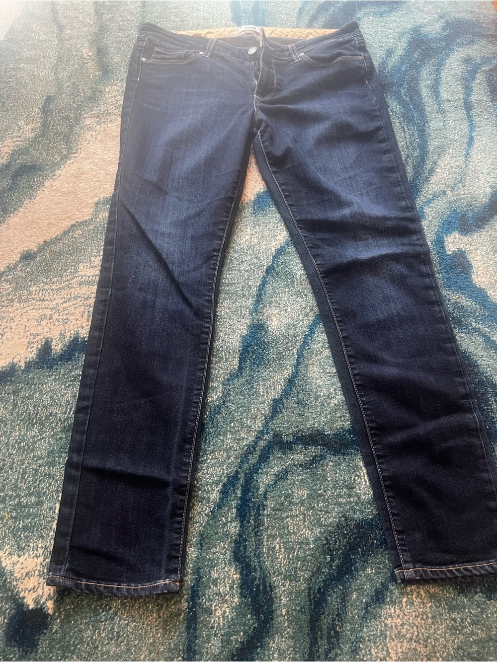 PAIGE Dark Indigo Skinny Jeans